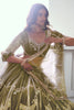 Stunning Olive-Green Embroidered Net Mehendi Wear Lehenga Choli