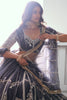 Adorable Dark Grey Embroidered Net Engagement Wear Lehenga Choli