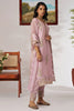 Enchanting Pink Embroidered Organza Traditional Pant Suit With Dupatta