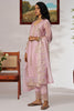 Enchanting Pink Embroidered Organza Traditional Pant Suit With Dupatta