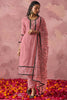 Awesome Pink Thread Work Georgette Wedding Wear Salwar Kameez