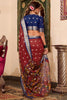 Marvelous Maroon Kalamkari Printed Cotton Festival Wear Saree