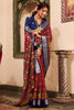 Marvelous Maroon Kalamkari Printed Cotton Festival Wear Saree