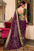 Beautiful Wine Color Kalamkari Printed Office Wear Saree With Blouse