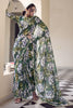 Alluring Green Floral Printed Georgette Event Wear Saree With Blouse