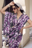 Wonderful Grey Floral Printed Georgette Casual Wear Saree With Blouse
