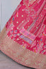 Dazzling Pink Digital Printed Chinon Designer Lehenga Choli With Dupatta