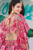 Dazzling Pink Digital Printed Chinon Designer Lehenga Choli With Dupatta