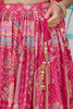 Dazzling Pink Digital Printed Chinon Designer Lehenga Choli With Dupatta