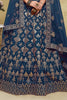 Glamorous Blue Sequins Silk Wedding Wear Lehenga Choli