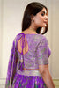 Captivating Purple Sequins Organza Engagement Wear Lehenga Choli