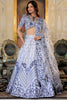 Glamorous White Thread Embroidered Satin Designer Lehenga Choli With Dupatta