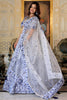 Glamorous White Thread Embroidered Satin Designer Lehenga Choli With Dupatta