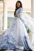 Amazing White Thread Embroidered Satin Sangeet Wear Lehenga Choli