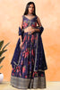 Adorable Purple Floral Printed Chinon Festival Wear Lehenga Choli