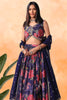 Adorable Purple Floral Printed Chinon Festival Wear Lehenga Choli