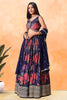 Adorable Purple Floral Printed Chinon Festival Wear Lehenga Choli