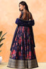 Adorable Purple Floral Printed Chinon Festival Wear Lehenga Choli