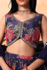 Adorable Purple Floral Printed Chinon Festival Wear Lehenga Choli