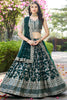 Awesome Green Zari Embroidered Silk Mehendi Wear Lehenga Choli