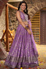 Attractive Lavender Zari Work Silk Bridesmaid Lehenga Choli With Dupatta