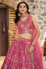 Precious Peach Zari Work Engagement Wear Lehenga Choli With Dupatta