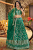 Adorable Light Green Zari Embroidered Silk Sangeet Wear Lehenga Choli