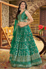 Adorable Light Green Zari Embroidered Silk Sangeet Wear Lehenga Choli