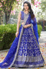 Mesmerizing Royal Blue Zari Embroidered Silk Lehenga Choli