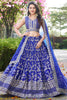 Mesmerizing Royal Blue Zari Embroidered Silk Lehenga Choli