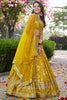 Amazing Yellow Thread Embroidery Silk Festival Wear Lehenga Choli