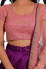 Awesome Purple Zari Embroidered Mulberry Silk Wedding Lehenga Choli