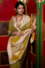 Stunning Green Zari Weaving Jacquard Festival Wear Saree With Blouse