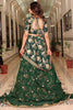 Marvelous Bottle Green Dori Work Art Silk Lehenga Choli With Dupatta
