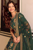 Marvelous Bottle Green Dori Work Art Silk Lehenga Choli With Dupatta