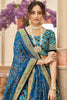 Dazzling Blue Sequins Work Art Silk Reception Wear Lehenga Choli