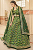 Glamorous Green Sequins Art Silk Reception Wear Lehenga Choli