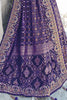 Beloved Purple Bandhani Printed Georgette Event Wear Saree With Blouse