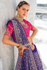 Beloved Purple Bandhani Printed Georgette Event Wear Saree With Blouse