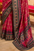 Alluring Pink Digital Printed Silk Event Wear Saree With Blouse