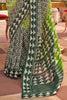 Glamorous Green Digital Printed Silk Event Wear Saree With Blouse