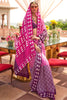 Beautiful Pink Digital Printed Silk Casual Wear Saree With Blouse