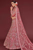 Adorable Rose Pink Embroidered Soft Net Engagement Wear Lehenga Choli