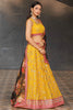 Marvelous Yellow Sequins Georgette Haldi Wear Lehenga Choli