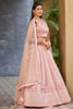 Lovable Pink Sequins Georgette Engagement Lehenga Choli With Dupatta