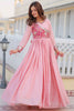 Beautiful Pink Bandhej Print Chinon Event Wear Gown