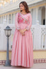 Beautiful Pink Bandhej Print Chinon Event Wear Gown