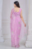 Ravishing Pink Zarkan Work Organza Wedding Wear Saree With Blouse