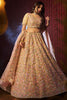 Beautiful Light Brown Sequins Net Wedding Wear Lehenga Choli