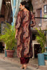 Wonderful Maroon Printed Silk Event Wear Pant Suit With Dupatta